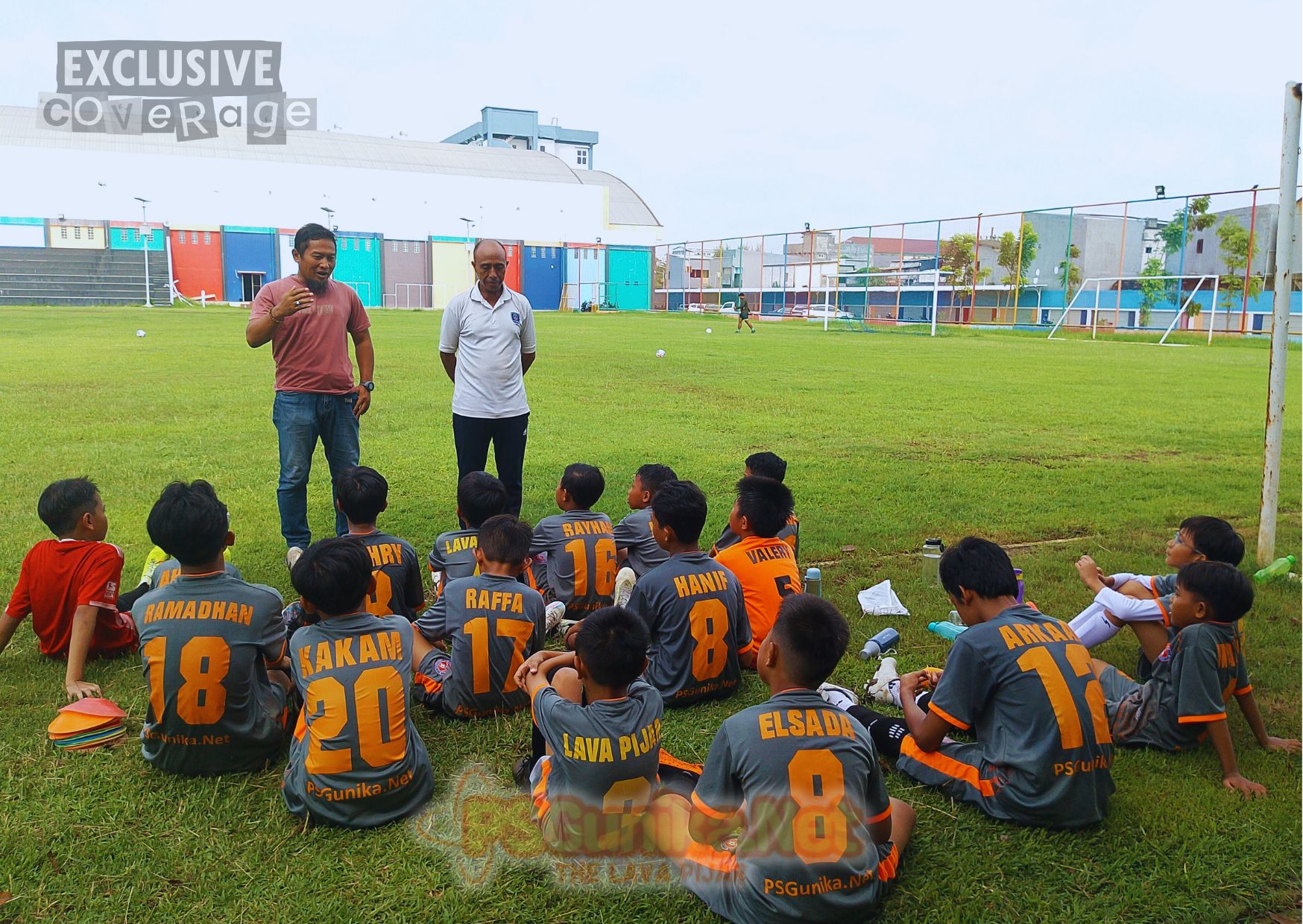 Setiawan Eks Asisten Pelatih Deltras Motivasi PSG Soccer School