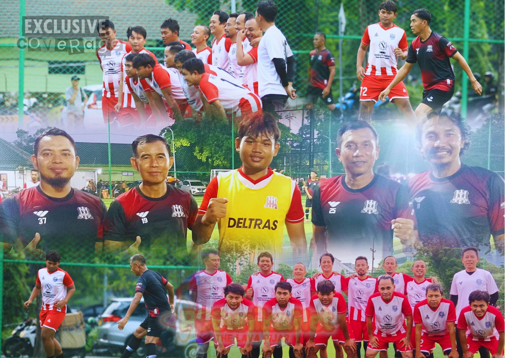 Kahfi deRossi Sumbang 2 Gol Waras FC Lawan Ofisial Deltras FC